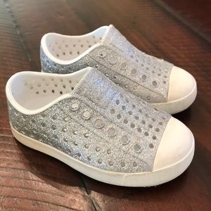 Native Silver Sparkle Shoes
